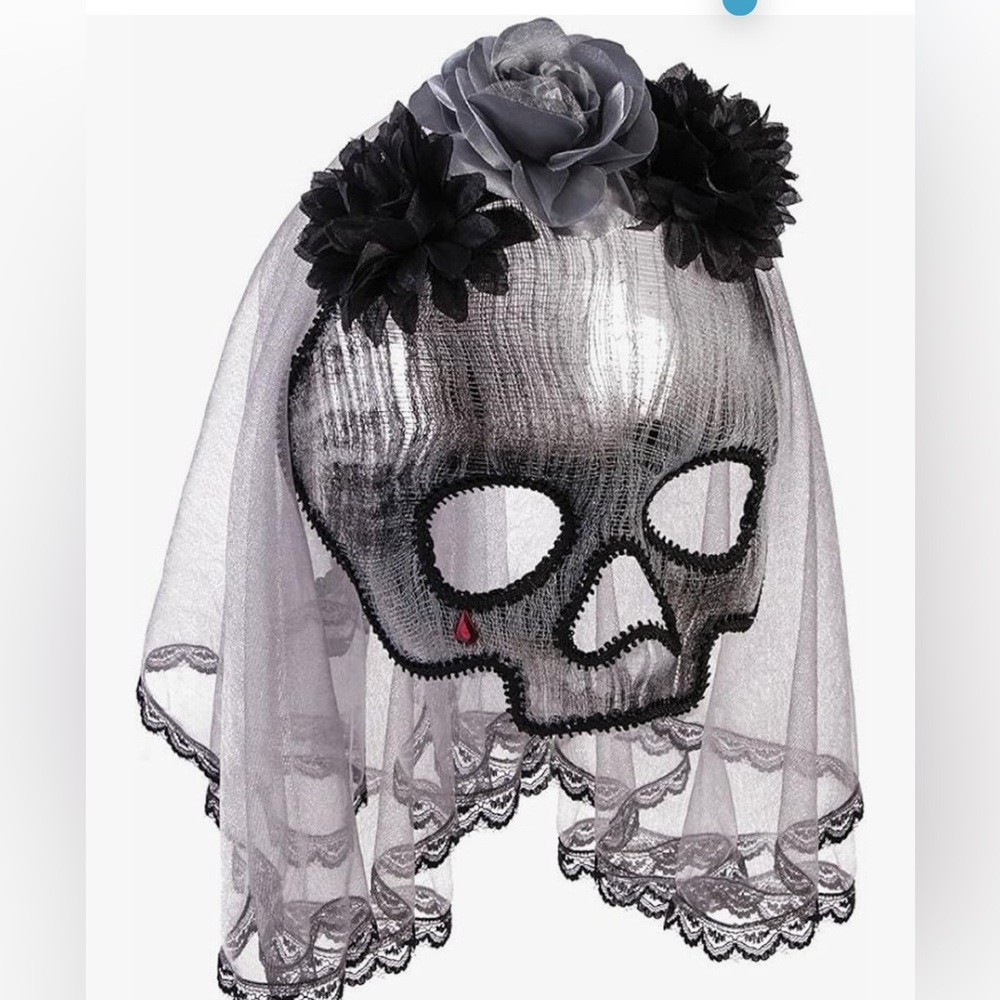 Forum Novelties Ghostly Spirit Half Mask with Veil